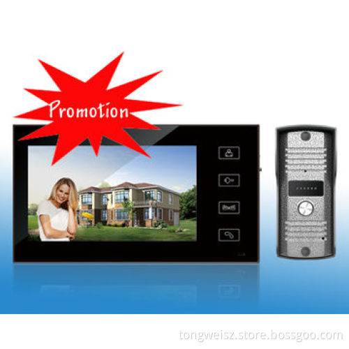 Video door phone, high resolution, touch panel, 4 wires simple wiring and easy installationNew